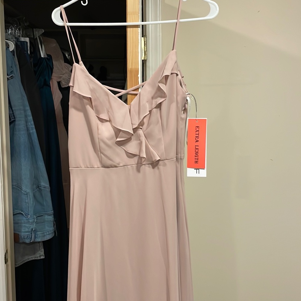Never worn light/ frost pink bridesmaids dress
